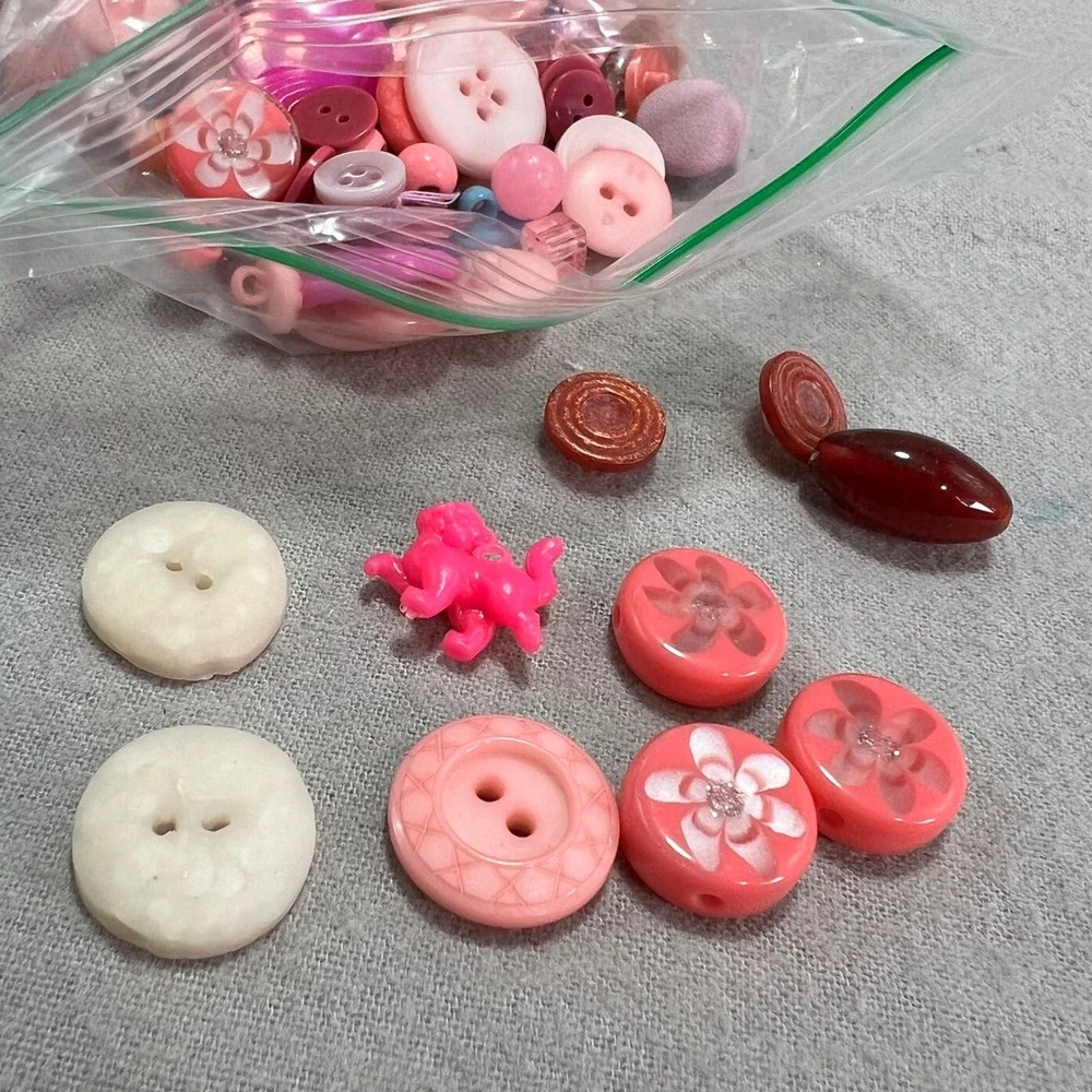 3 Lbs Vintage Button Lot Color Sorted Estate Find 1930s-Modern Bulk Sewing Craft